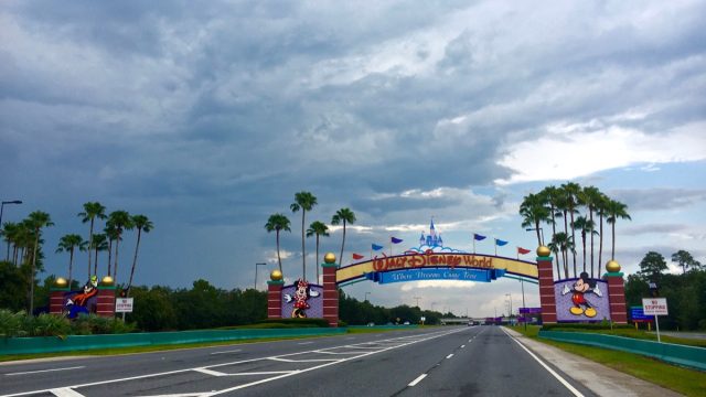 Orlando, Florida, USA - July 29, 2016: Entrance of Walt Disney World near Orlando