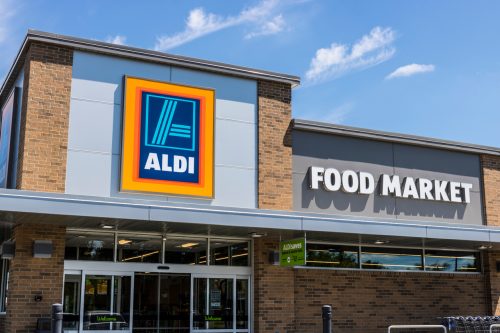 An Aldi storefront