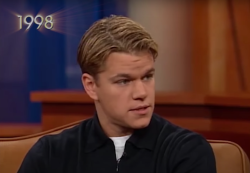 Matt Damon on "The Oprah Winfrey Show" in 1998