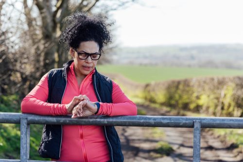 woman wearing gilet