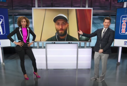 Sage Steele hosting "SportsCenter" in January 2023