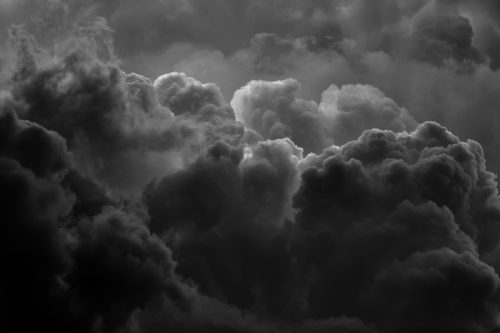 dark, dramatic storm clouds