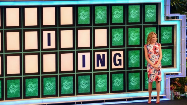 vanna white filming wheel of fortune