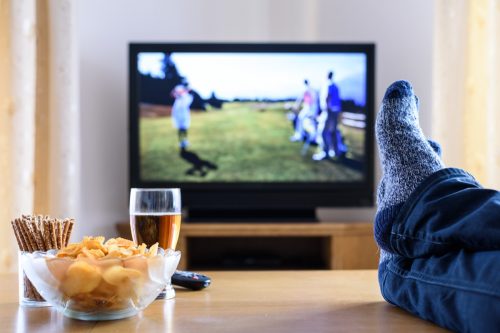 POV of watching television