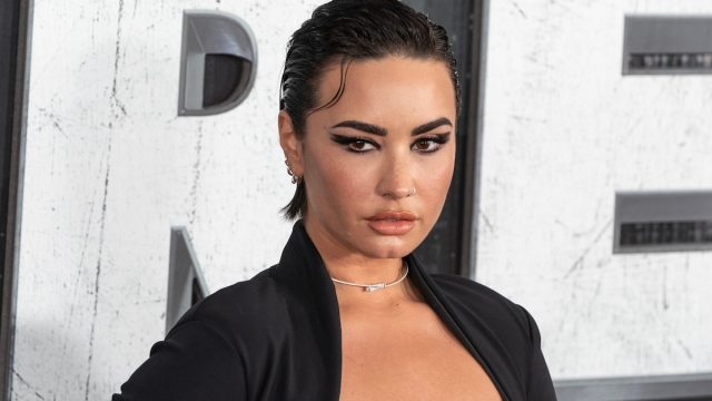 Demi Lovato at the premiere of "Scream VI" in 2023