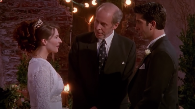 Helen Baxendale and David Schwimmer on "Friends"
