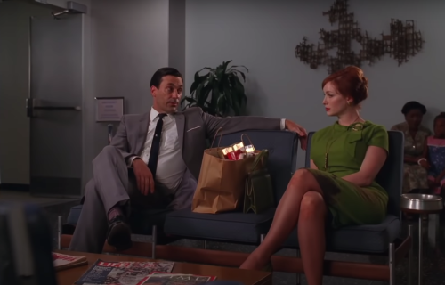 Jon Hamm and Christina Hendricks on "Mad Men"
