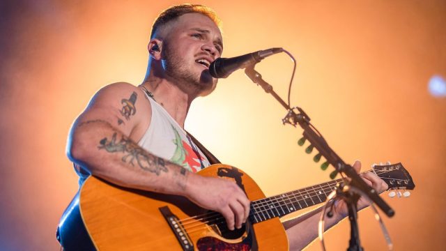 Zach Bryan performing at the Windy City Smokeout in Chicago in July 2023