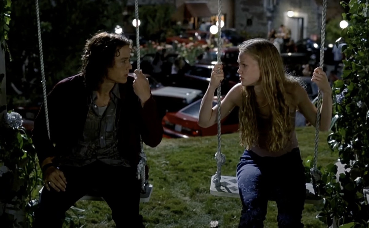 Heath Ledger and Julia Stiles in 10 Things I Hate About You