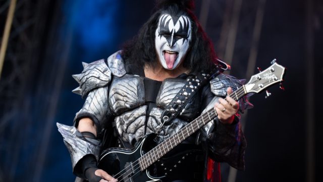 Gene Simmons performing in 2023