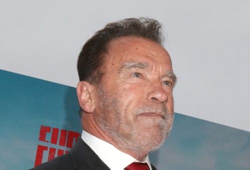 Arnold Schwarzenegger at the premiere of "FUBAR" in May 2023