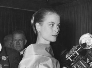 Grace Kelly at the Academy of Motion Picture Arts and Sciences circa 1955