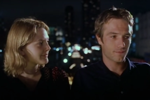 Drew Barrymore and Michael Vartan in "Never Been Kissed"