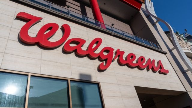 walgreens logo on storefront