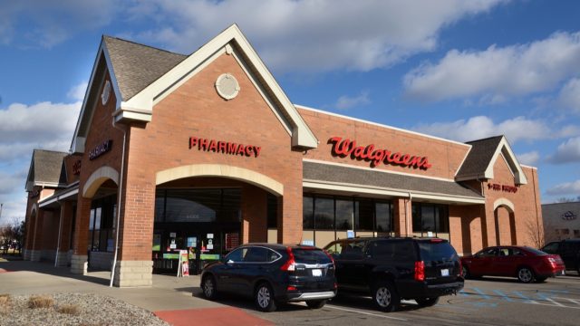 CANTON, MI - DECEMBER 31: Walgreens, whose Canton location is shown on December 31, 2014, have over 8,000 locations.