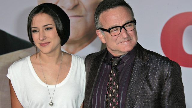 Zelda and Robin Williams at the premiere of "Old Dogs" in 2009