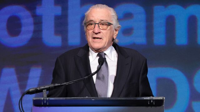 Robert De Niro speaking at the 2023 Gotham Awards on Nov. 27, 2023