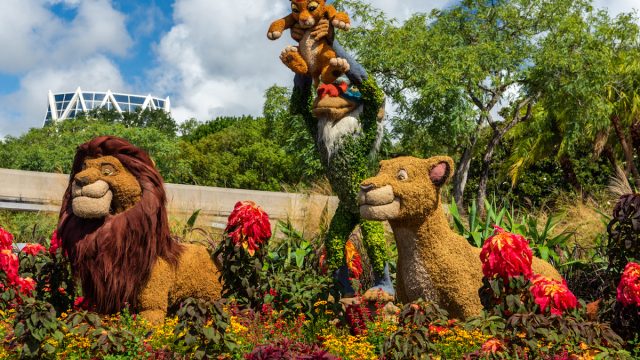 Topiary at Walt Disney Worlds EPCOT Park during the 2023 Flower and Garden Festival.