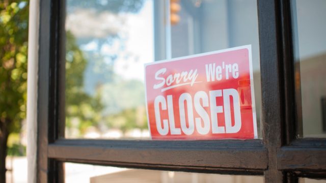 Sorry We're Closed Sign