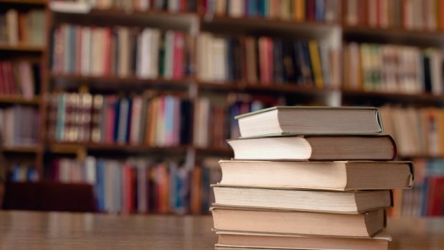Stack of Books on a Table