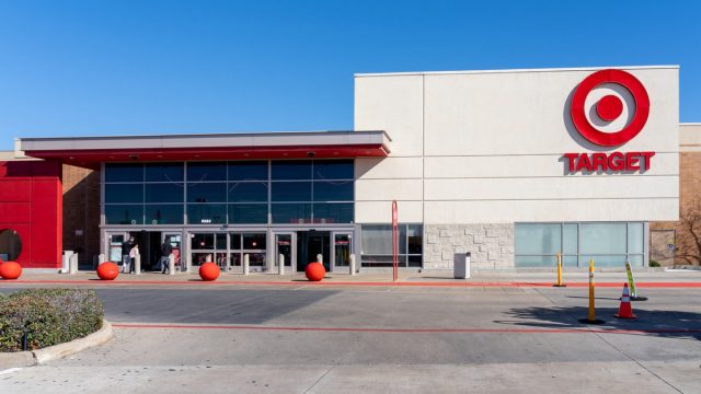 Target Storefront and Parking Lot