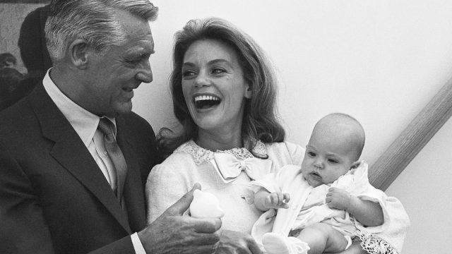 Cary Grant, Dyan Cannon, and Jennifer Grant in 1966