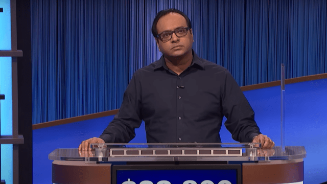 Yogesh Raut on "Jeopardy!" in January 2023