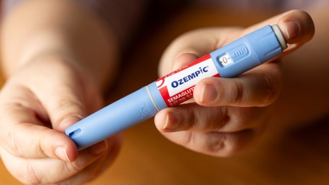 Santiago, Chile, august 16th, 2023. Pen injection of semaglutide named “ozempic”, is a diabetes medicine to improve blood sugar
