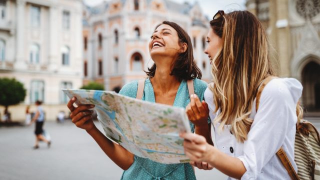 Two Friends Traveling