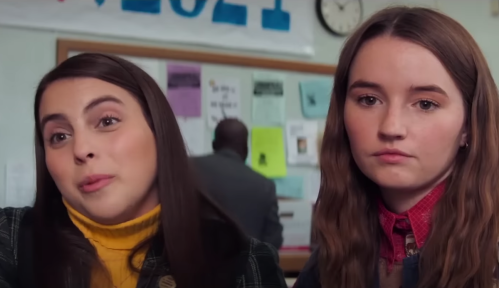 Beanie Feldstein and Kaitlyn Dever in "Booksmart"