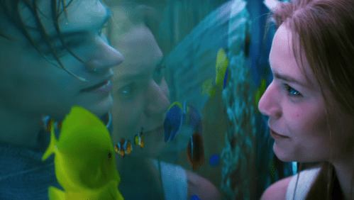 Leonardo DiCaprio and Claire Danes in "Romeo + Juliet"