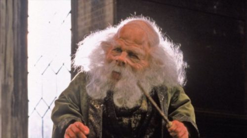 warwick davis as professor flitwick in harry potter