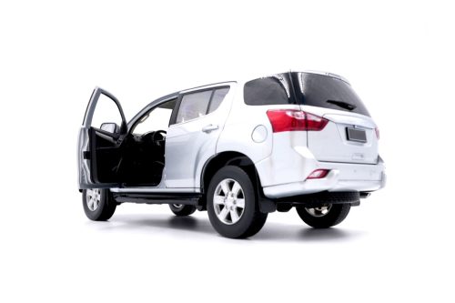 white SUV with the driver's door open