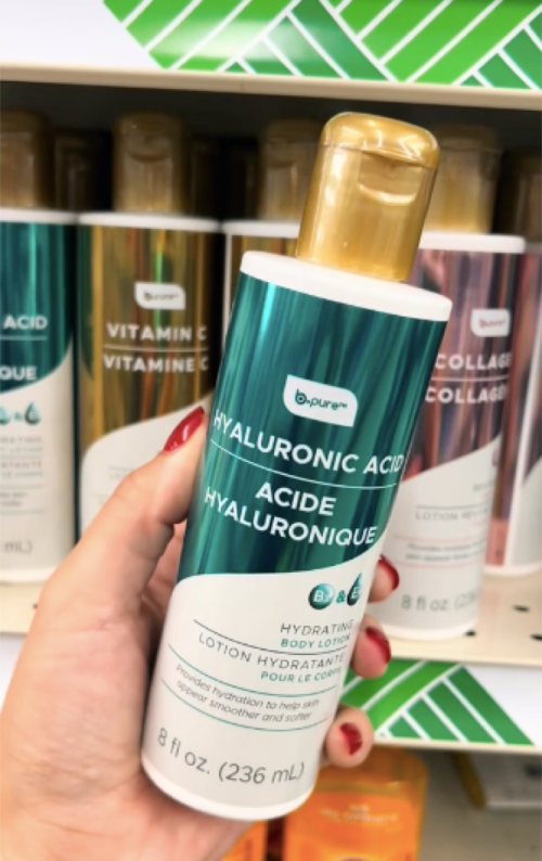 hyaluronic acid b pure beauty body lotion TikTok Olay dupe