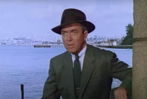 James Stewart in "Vertigo"