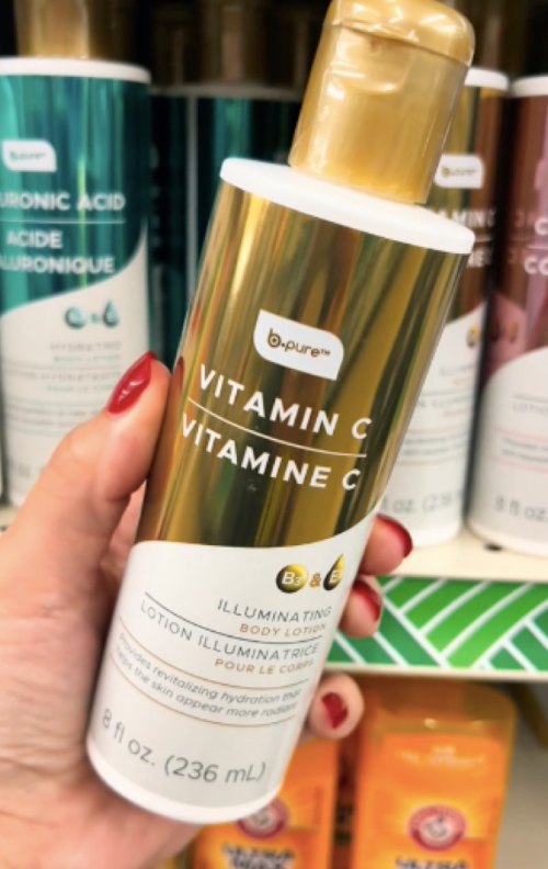 vitamin c b pure beauty body lotion TikTok Olay dupe