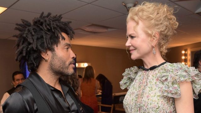 Lenny Kravitz and Nicole Kidman in 2016