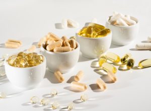 cups of different supplements