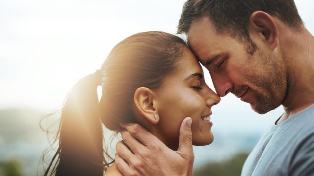 soul ties - couple putting their faces together