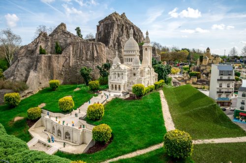 Scenic building in miniland exhibition in Legoland WIndsor Resort