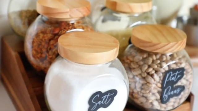 storage jars from dollar tree