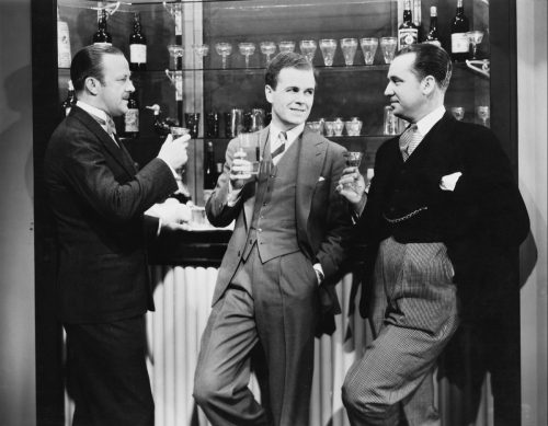 old fashioned businessmen at a bar