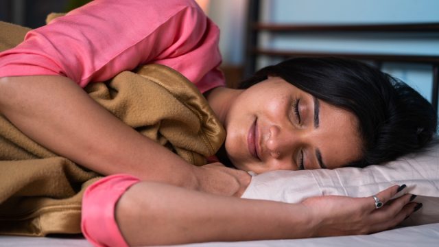 woman sleeping soundly