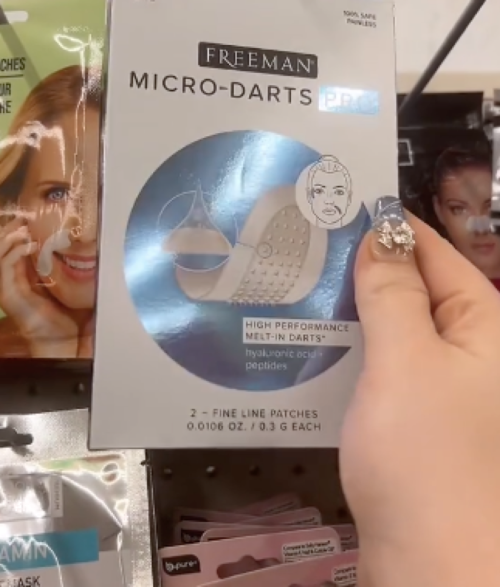 still from TikTok showing Dollar Tree micro-darts