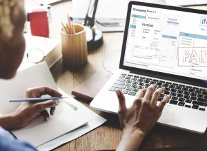 Invoice Bill Paid Payment Financial Account Concept
