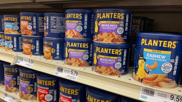 Grocery store Planters peanuts canisters section