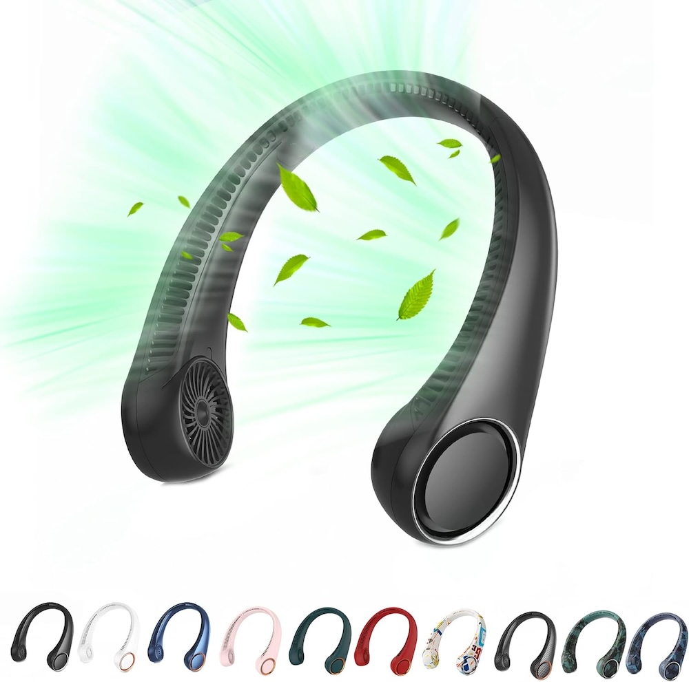 A portable neck fan