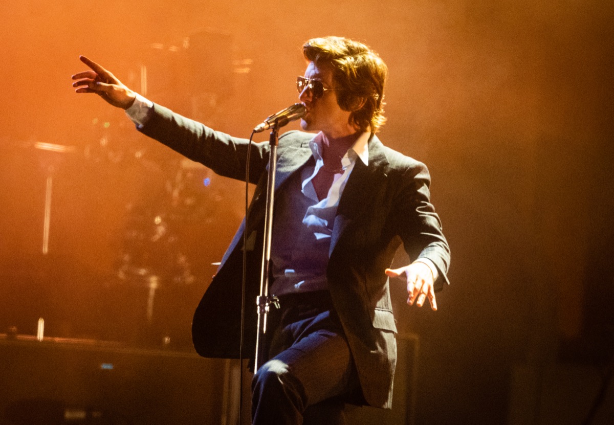 The Arctic Monkeys performing in 2023