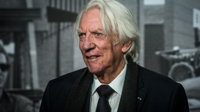 donald sutherland on the red carpet