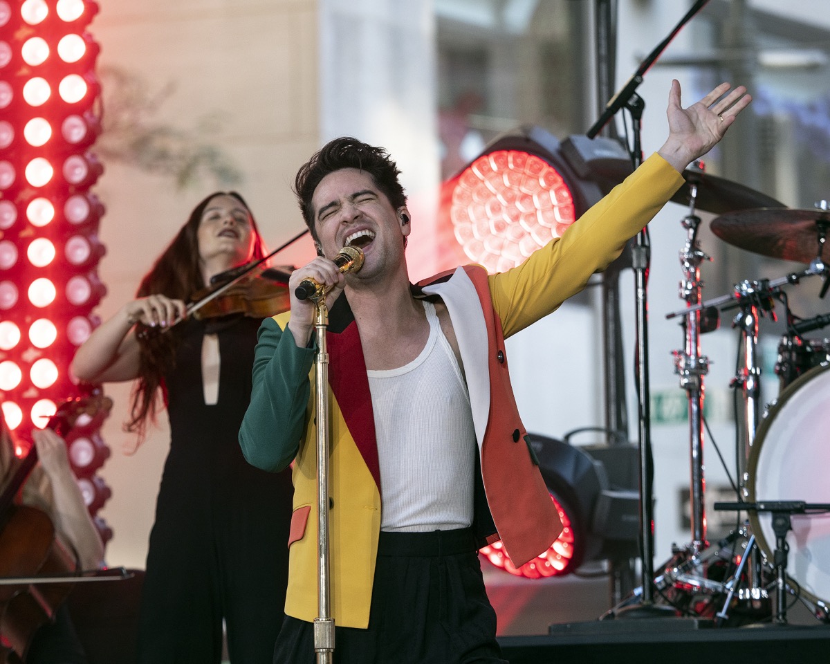 Panic! at the Disco performing in 2022
